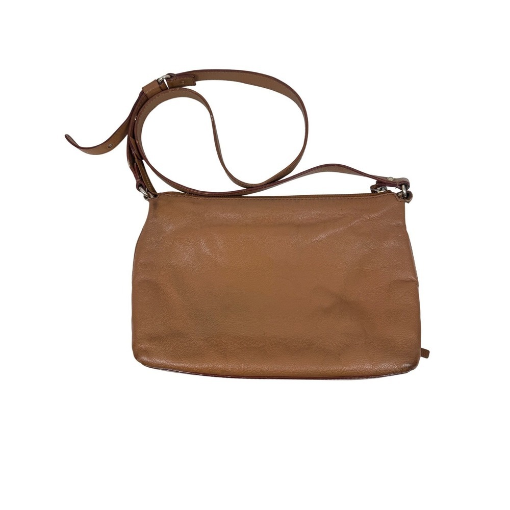Kate Spade New York Brown Pebbled Leather Crossbody Bag Gold Hardware Zip Pocket - Picture 6 of 11